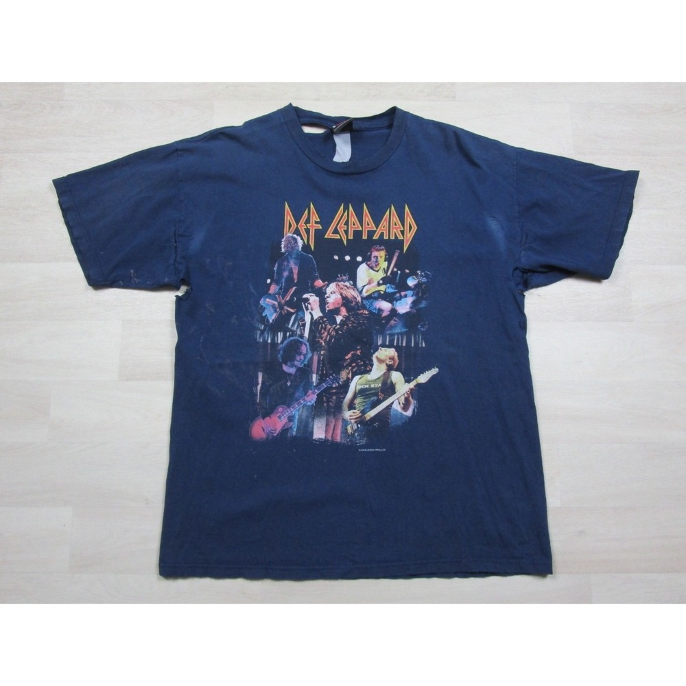 Vintage Y2K Def Leppard T-Shirt (XL) 2000 Euphoria Tour Rock Band Tee Giant